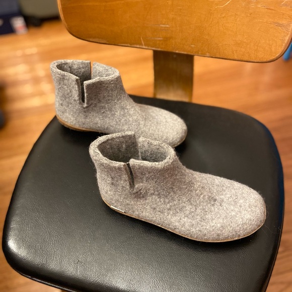 Glerups Gray Wool Slipper Boots - Picture 3 of 7